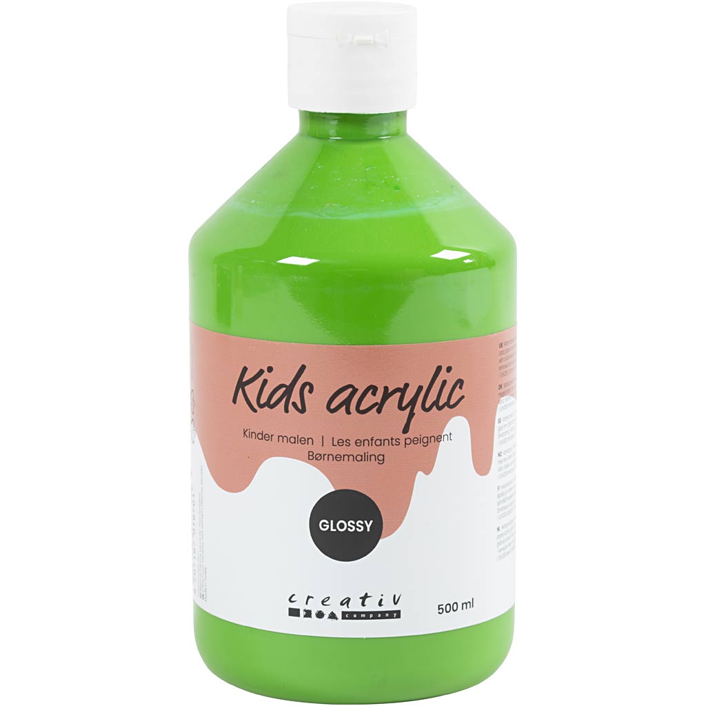 Creativ company acrylverf glossy, lichtgroen, 500 ml 1 fles