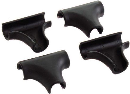 STECO T-Signoir noir par 4 convient à 16 mm