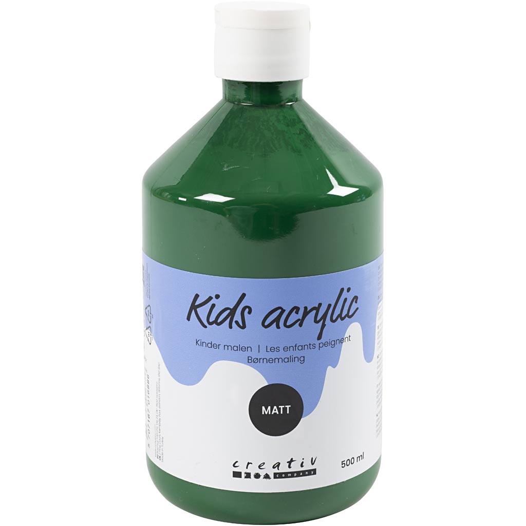 Creativ company acrylic paint matte, dark green, 500 ml 1 bottle