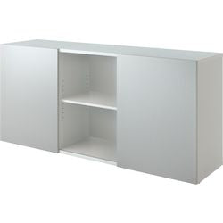 Bach sliding door wardrobe Hammerer 2FH silver, white
