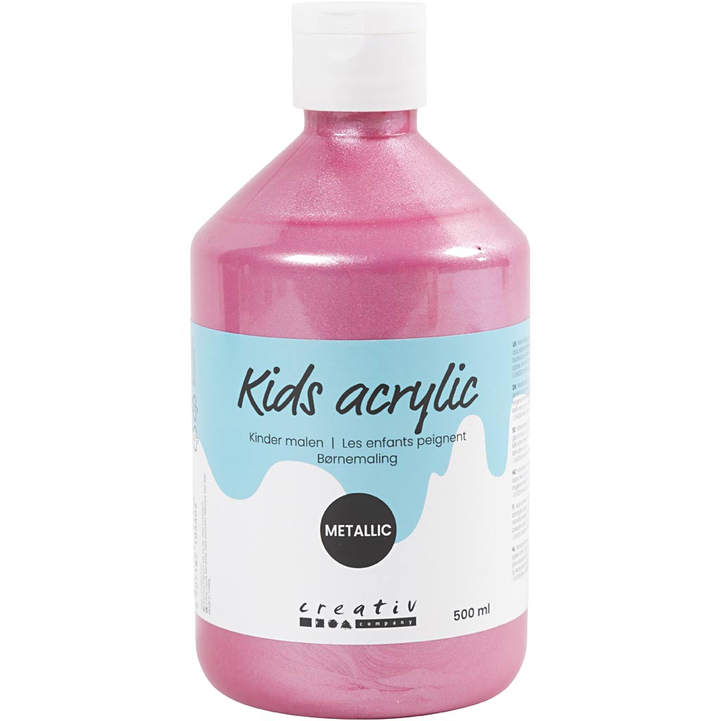 A-color acrylverf metallic, metallic, lichtrood, 500 ml 1 fles