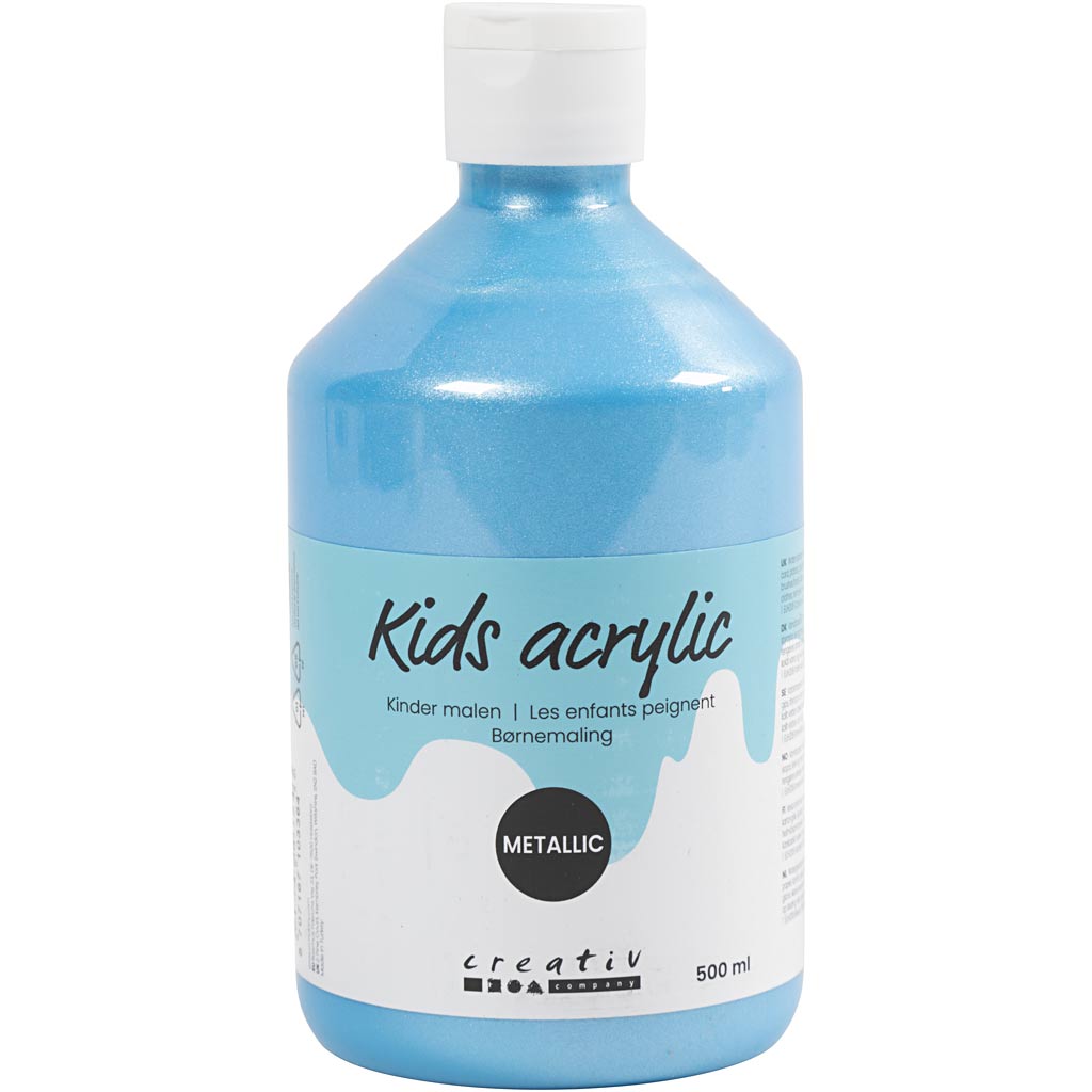 A-color acrylverf metallic, metallic, lichtblauw, 500 ml 1 fles