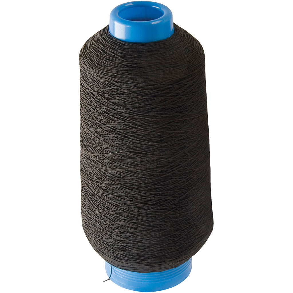 Creativ Company Dun ronn elltasthe Yarn schwaarz, 1500m