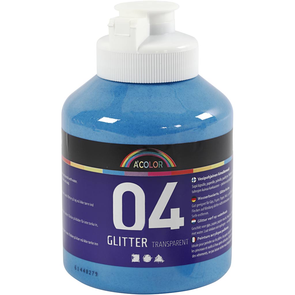 Creativ Company Acrylic paint glitter for children - Blue, 500ml