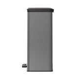 Hurver Pedal Bin Decobin 65L Rechteck kühl grau