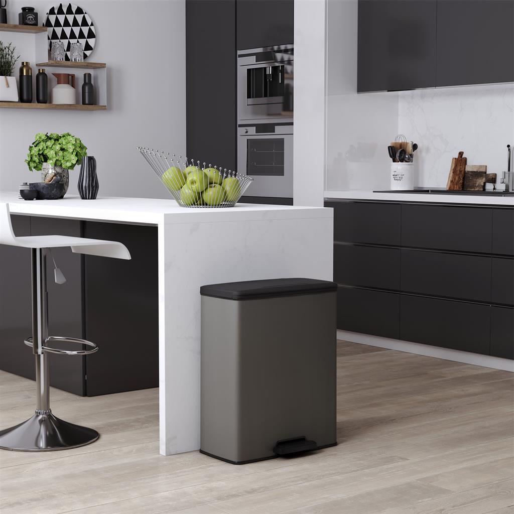 Curver Decobin Pedal bin 65L Cool Gray
