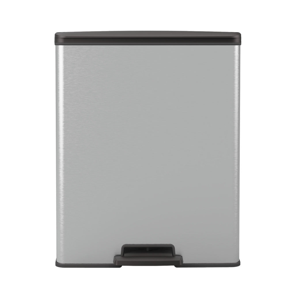 Curver Decobin Pedal Bin 65L Silver Metallic