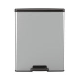 Curver Decobin Pedal Bin 65L Silver Metallic
