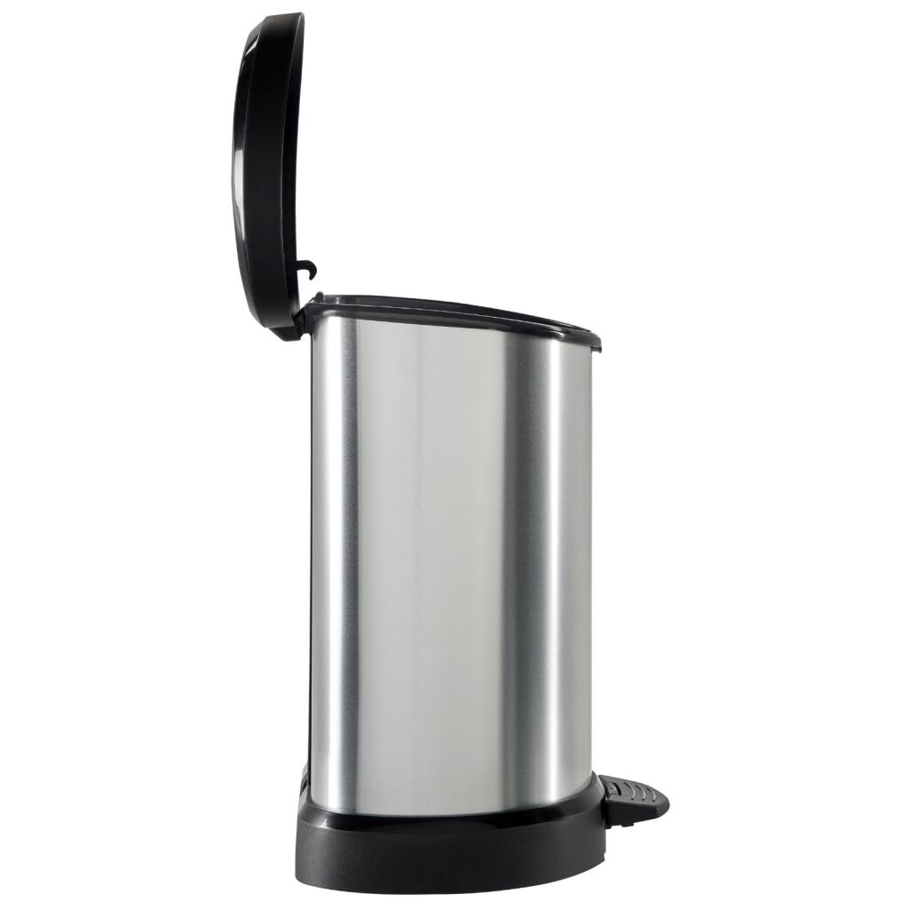 Curver Pedal Bin Decobin Ovaal 15L Silver