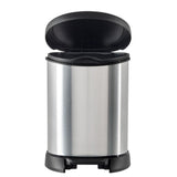 Curver Pedal Bin Decobin Ovaal 15L Silver