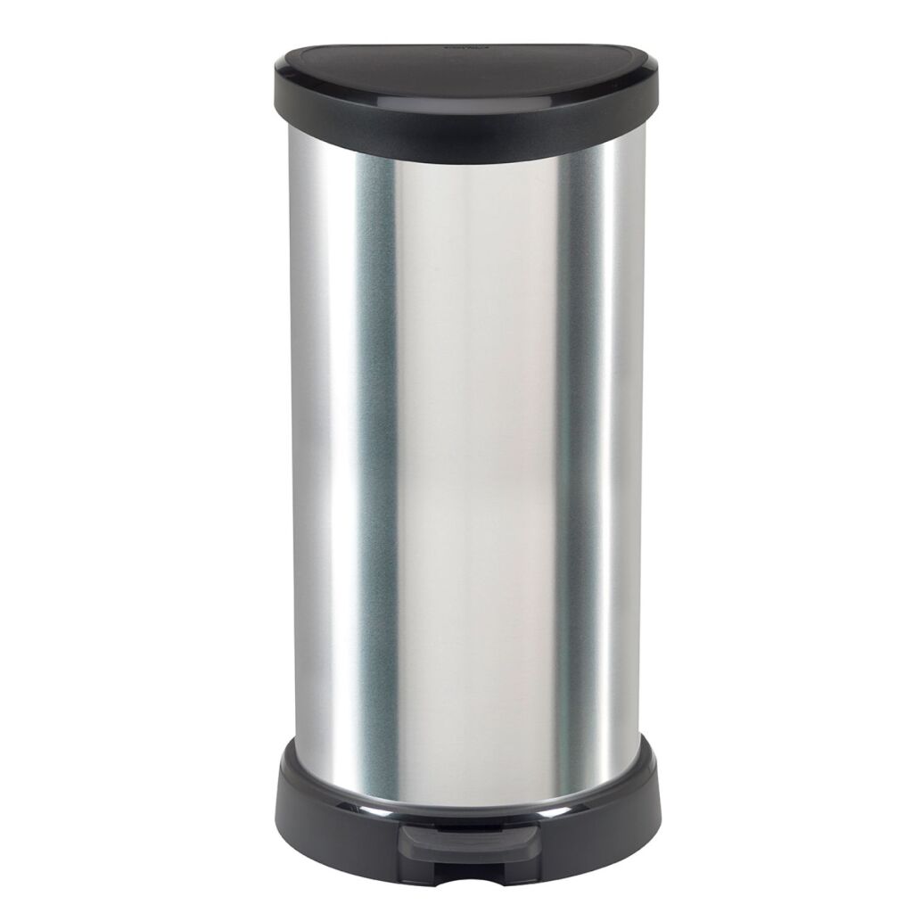 Curver Pedal Bin Decobin Ovaal 40L Prata