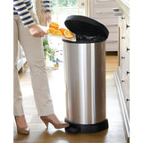 Curver Pedal Bin Decobin Ovaal 40L Prata