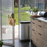 Curver Pedal Bin Deco Rectangular 50 l Silver Colored