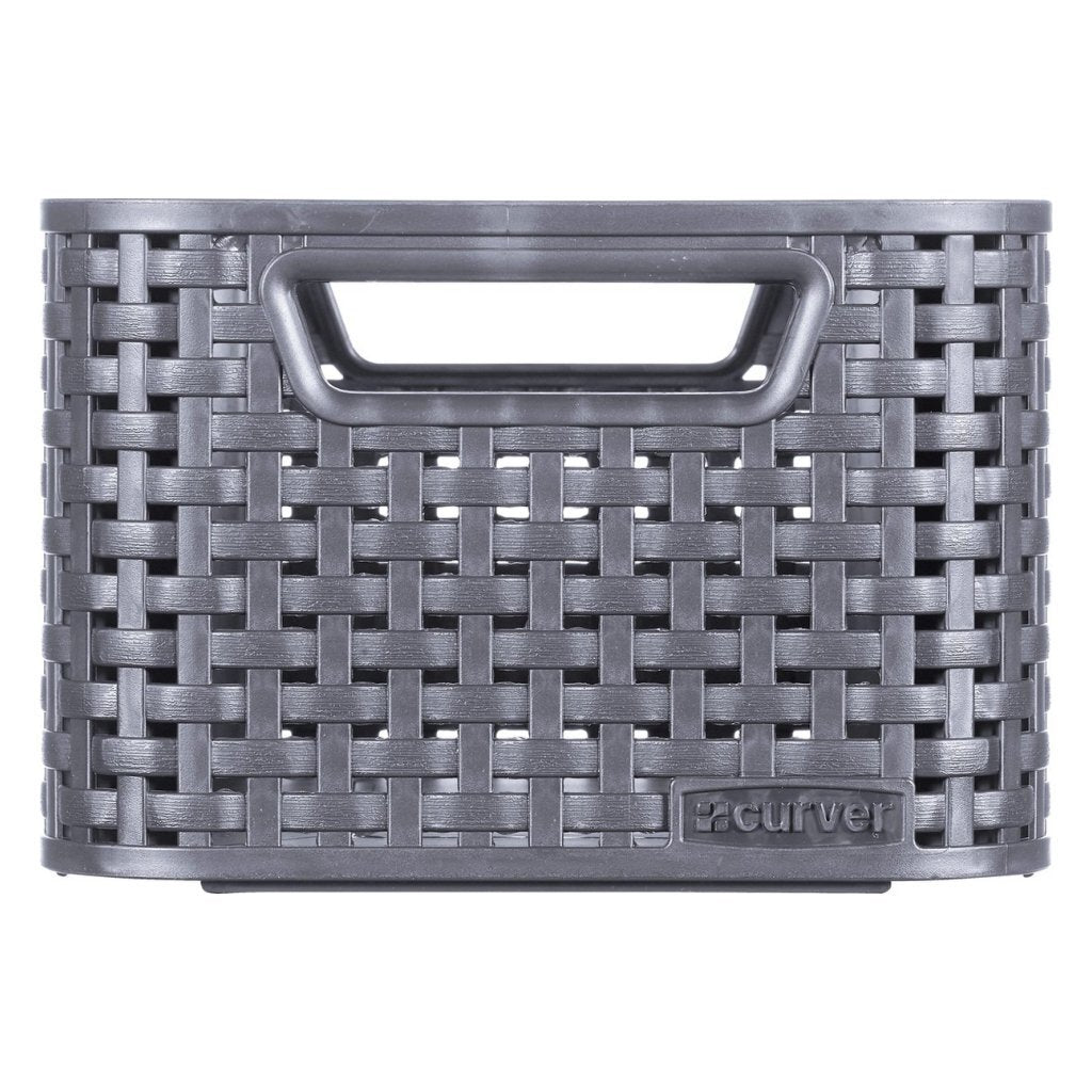 Curver style storage basket size s 6 l anthracite