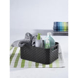 Panier de rangement style Curver taille s 6 l anthracite