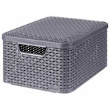 Curver storage boxes with lid style 3 pcs size m anthracite