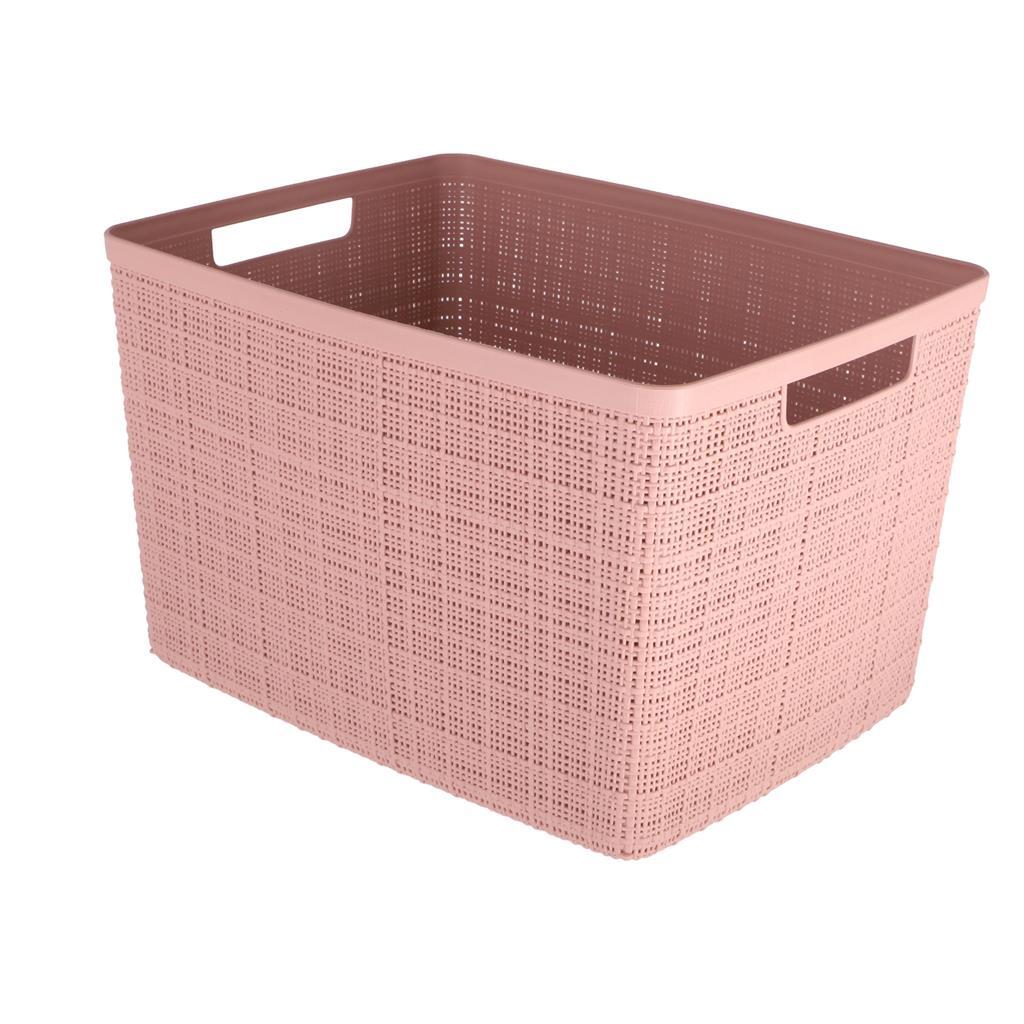 Curver Jute Storage basket L 20L Rose Dawn