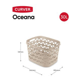 Curver oceana wasmand 30l 42x34x27cm