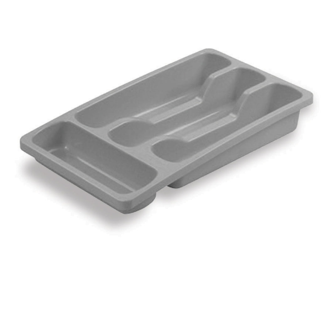 Curver cutlery tray small light gray 4 compartments