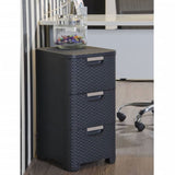 Curver chest of drawers style 3x14 l anthracite -colored