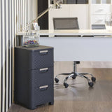 Curver chest of drawers style 3x14 l anthracite -colored