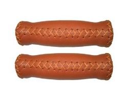Velo alça de couro de 128 mm marrom - macio, umidade - regulando, amortecimento