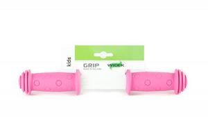 Manico in bicicletta per bambini widek - rosa, 100 mm, gomma