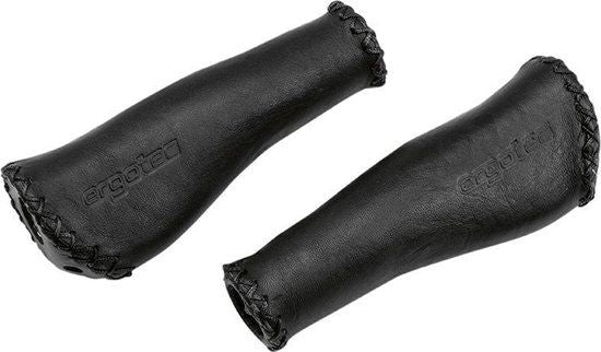 Ergotec handles Monaco Leather Long Long Black