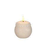 Idéer 4 säsonger led ljus vax blomma pärl kräm ø9xh12cm
