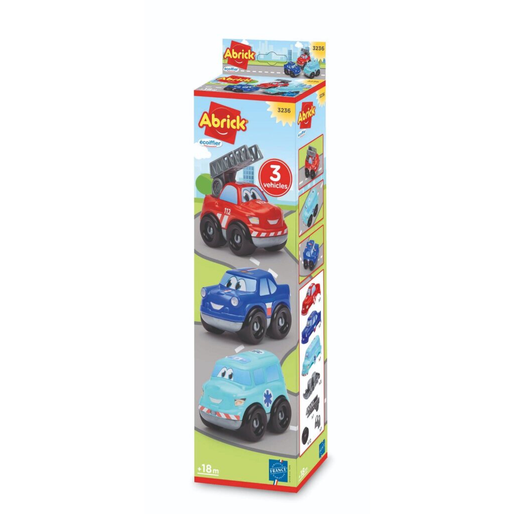 Juego de coches Abrick 3 piezas.