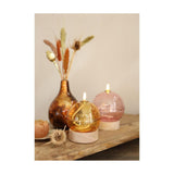 Ideas 4 seasons led olielamp oker met timer ø10xh13,5cm