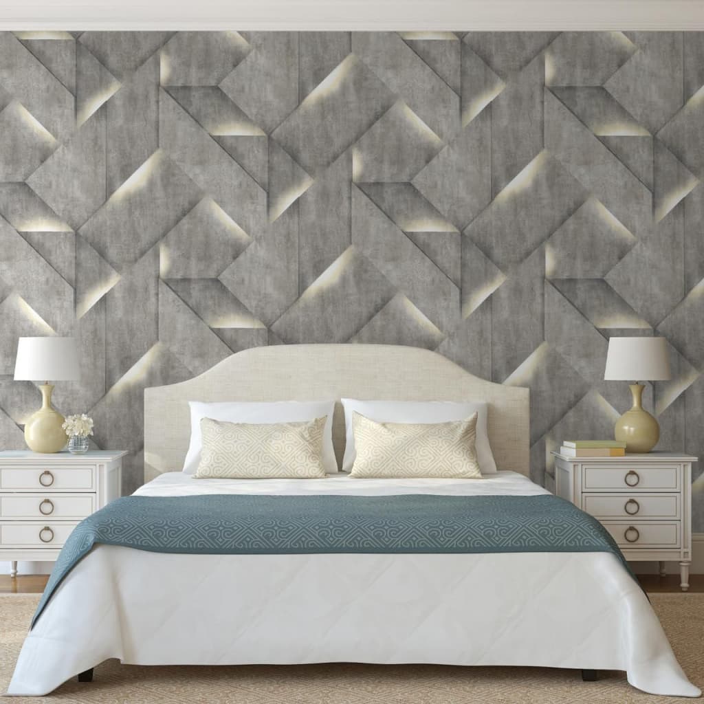 Dutch Wallcovering Wallpaper Onyx Dark gray