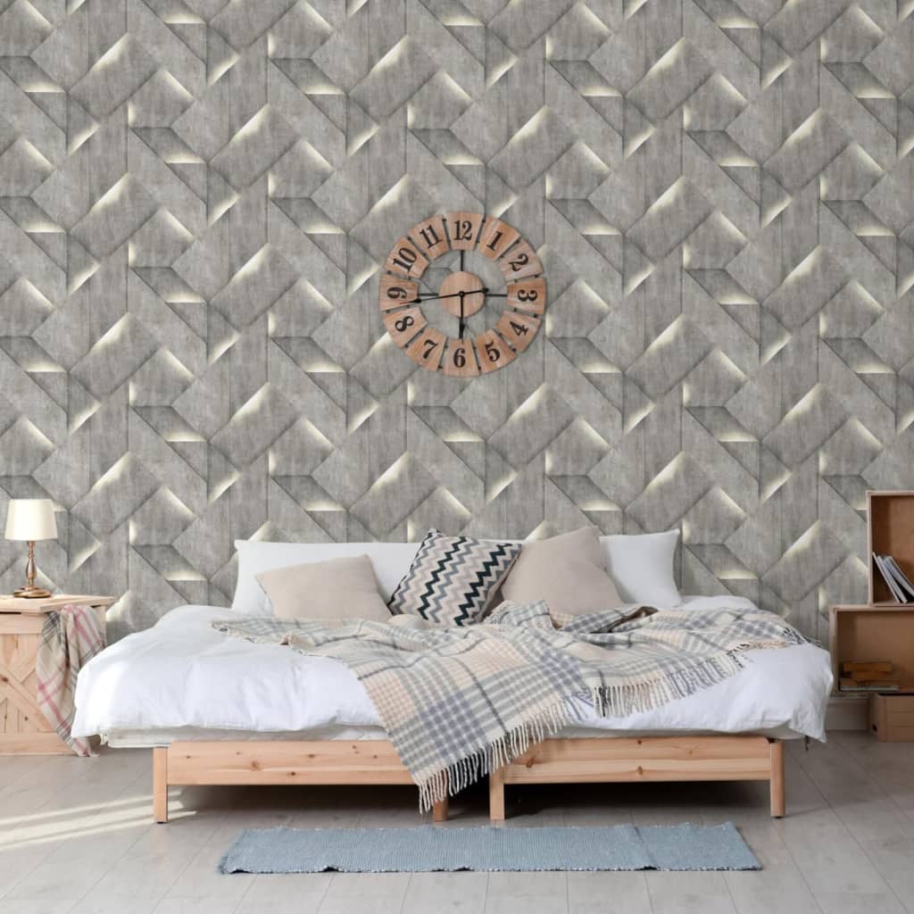 Dutch Wallcovering Wallpaper Onyx Dark gray