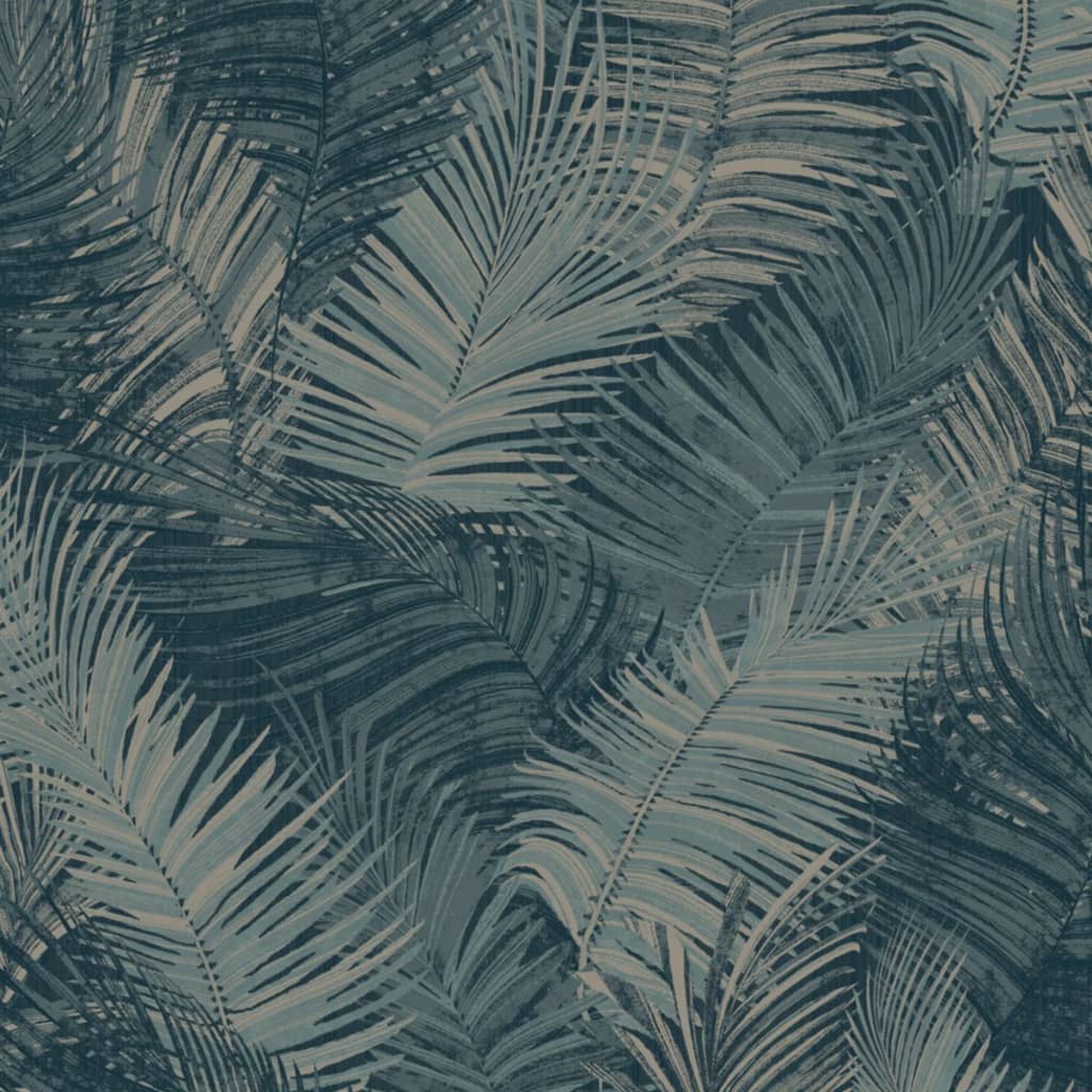 Holandské nástěnky Holandské nástěnné tapety Palm Blauw