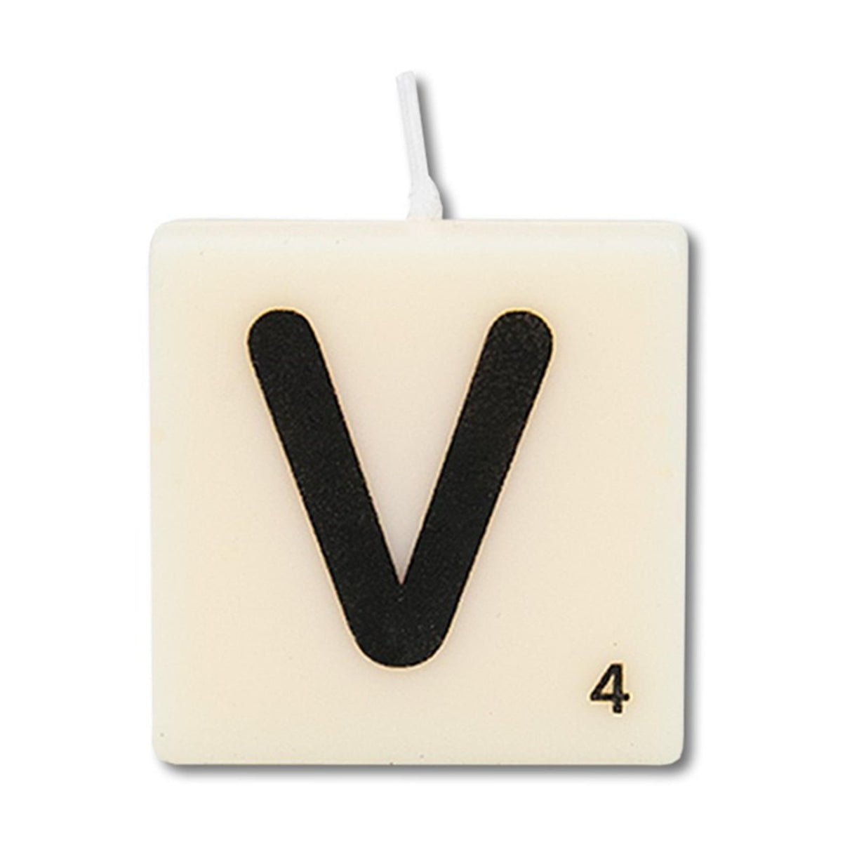Paperdreams letter kaarsje v, 4st.