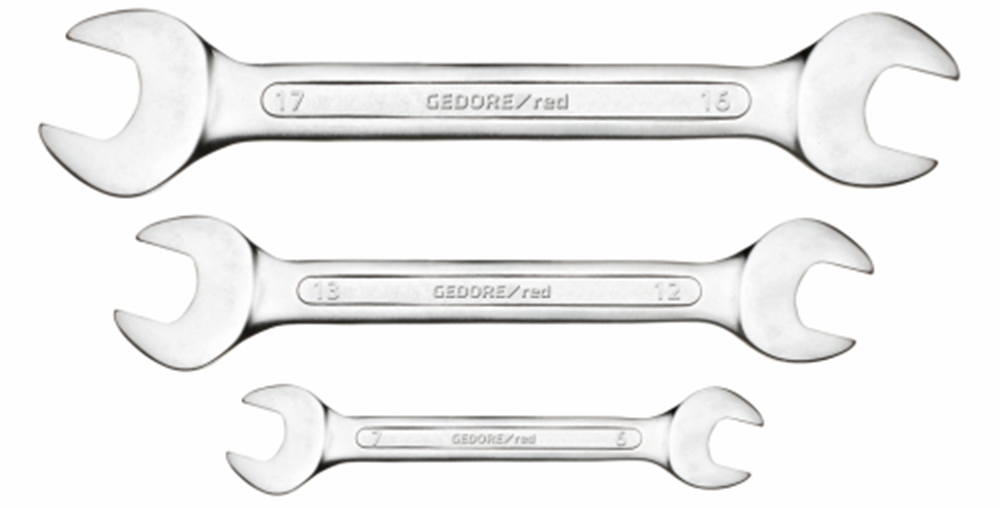 Gedore Red Double Sight Sash Set 6-SECE 6-17 mm Krátká černá