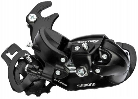 Tourney TY300 Achter derailleur 6 7-speed with hook black