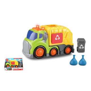 Kiddygo garbage truck with light and sound 19.5 cm