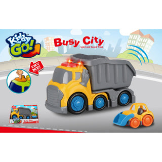 Camion à benne basculante Kiddygo avec lumière et son 19,5 cm