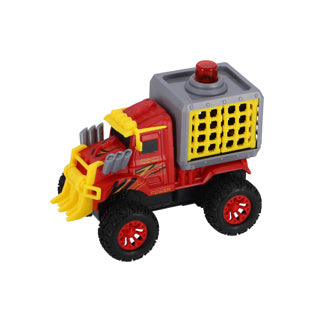 Truck with dino in cage with light and sound 17 cm
