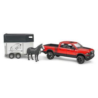 Dem Brudder Auto Dodge Ram mat Päerdsziler