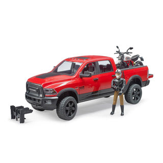 Bruder Auto Dodge Ram s motocyklem
