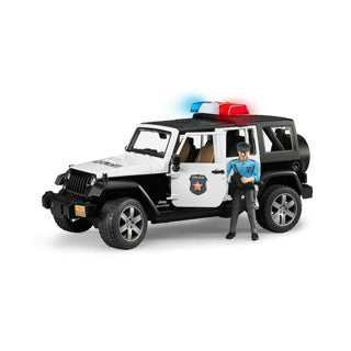 Bruder Auto Jeep Police Wrangler Rubicon Unlimited Light and Sound