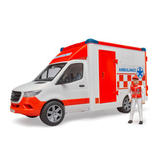 Bruder Mercedes Benz Sprinter Ambulance with driver + light and sound