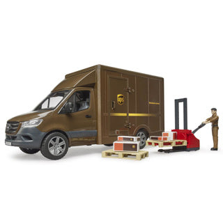 Bruder MB Sprinter ups with driver and accessories