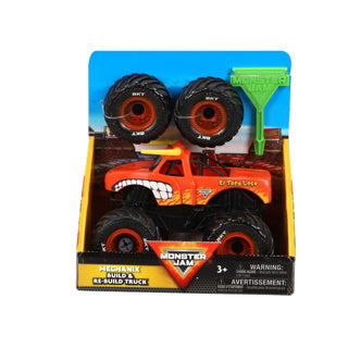 Hot wheels monster jam mechanix 1:32 build 'n re-build el toro loco assorted