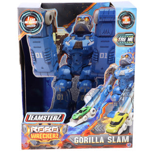 Robot gorilla car launcher light and sound and 1 car