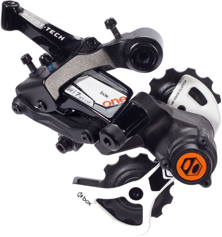Komponente škatle Achter Derailleur Down-Hill 7-stopenjski s kratko kletko črno