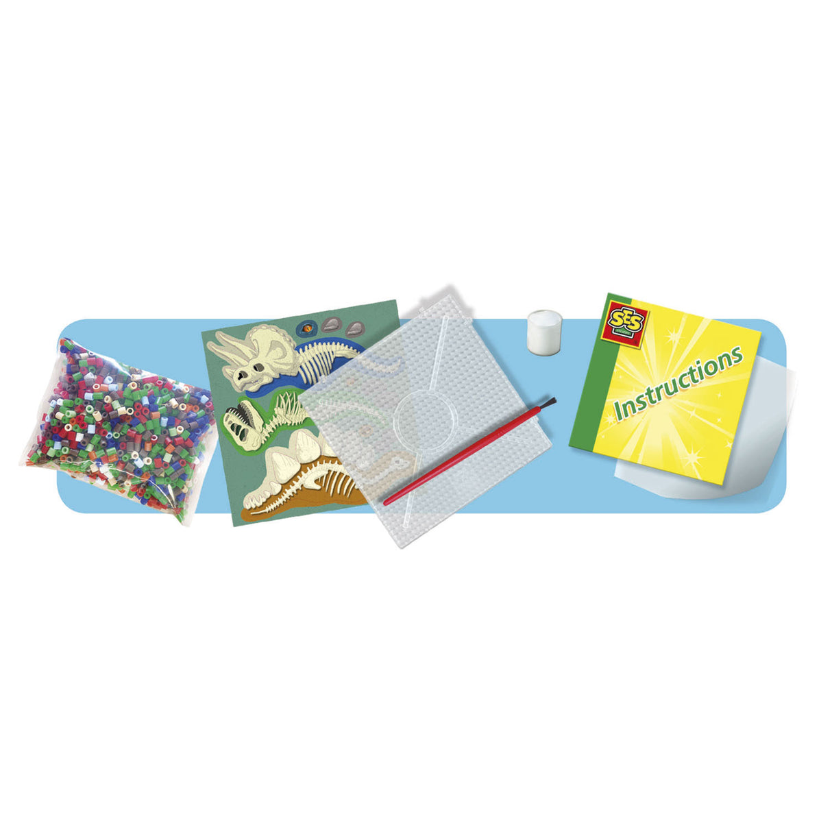 SES Creative Beedz String korálky - Dinoos