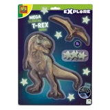 SES Mega Glowing T-Rex World -seinätarrat